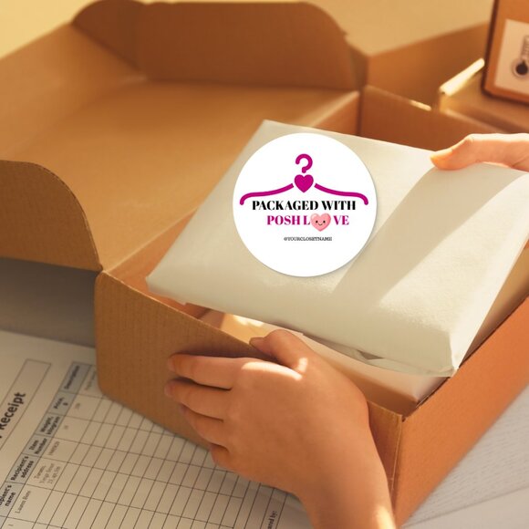 Thank You Stickers Packaged With Posh Love Labels - Picture 2 of 5